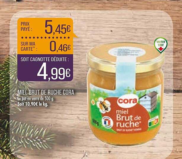 miel brut de ruche cora