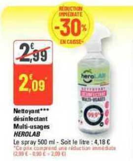 nettoyant désinfectant multi-usages herolab