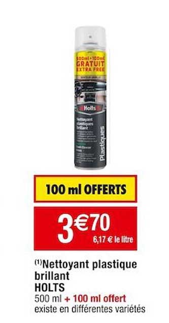 nettoyant plastique brillant holts