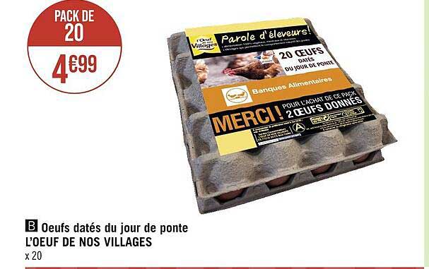 œufs datés du jour de ponte l'œuf de nos villages