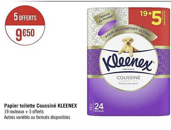 Papier Toilette Coussiné Kleenex