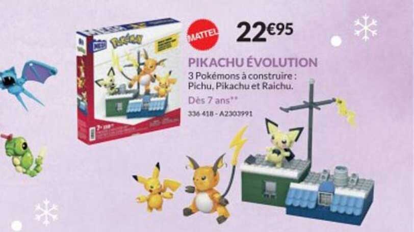 Pikachu évolution Mattel