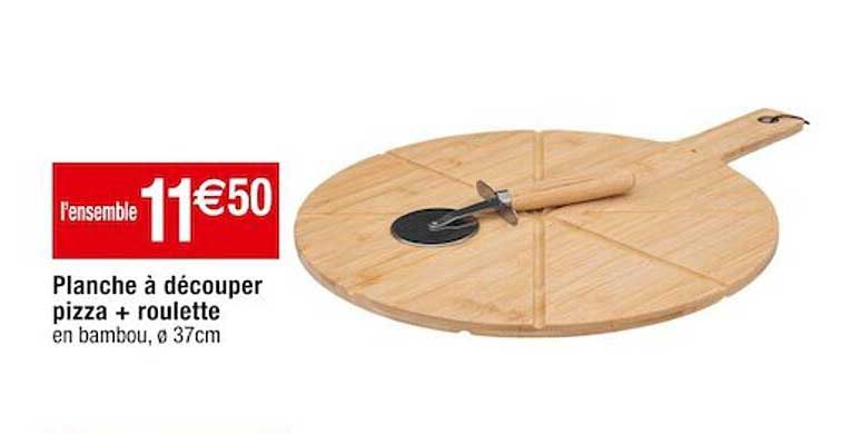 Planche à Découper Pizza + Roulette