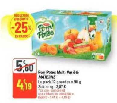 pom'potes multi variété materne