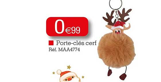 porte-clés cerf