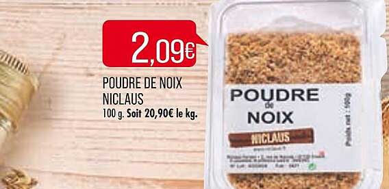 poudre de noix niclaus