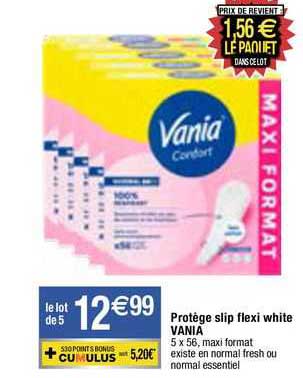 protège slip flexi white vania