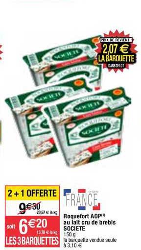 Roquefort Aop Au Lait Cru De Brebis Société