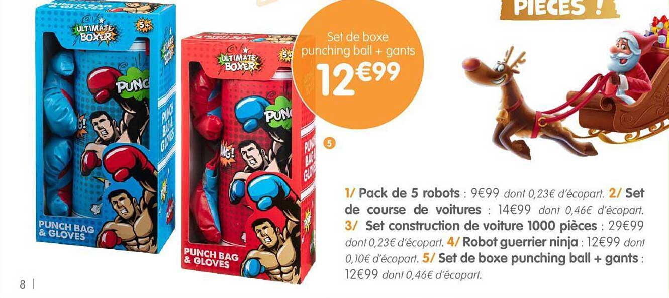 set de boxe punching ball + gants