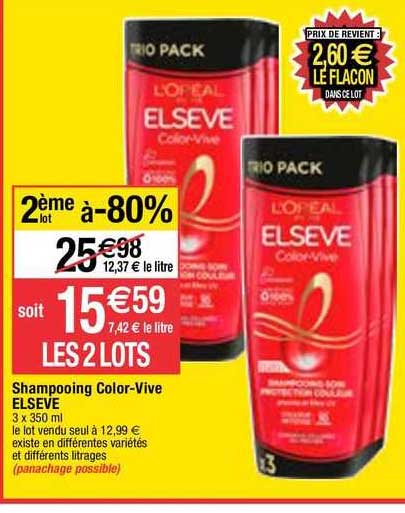 shampooing color-vive elseve
