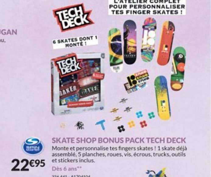 skate shop bonus  pack tech deck