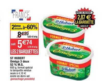 st hubert oméga 3 doux 52% m.g.