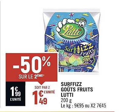 surffizz goûts fruits lutti