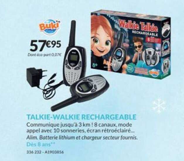 talkie-walkie rechargeable bukï