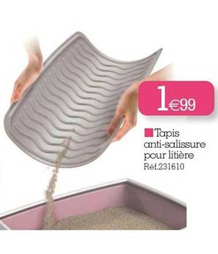 tapis anti-salissure pour litière