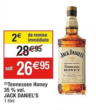 tennessee honey 35% vol. jack daniel's