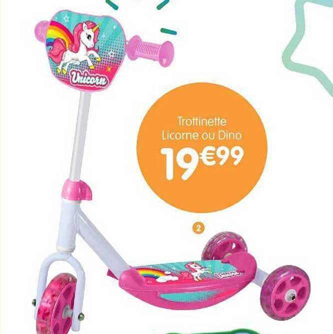 Trottinette Licorne Ou Dino