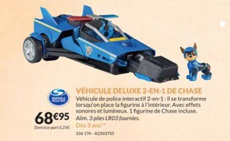 Véhicule Deluxe 2-en 1 De Chase Spin Master