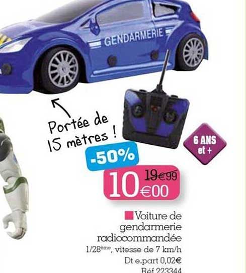 voiture de gendarmerie radiocommandée