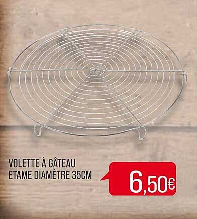 volette à gâteau etame diamètre 35cm
