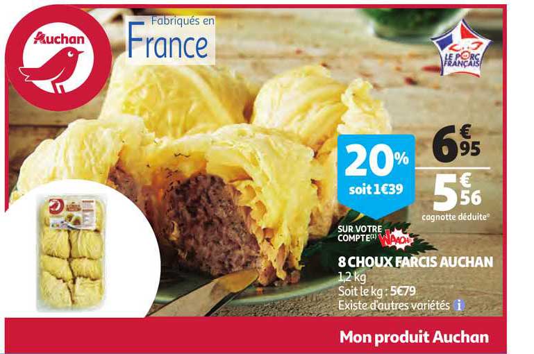 8 Choux Farcis Auchan