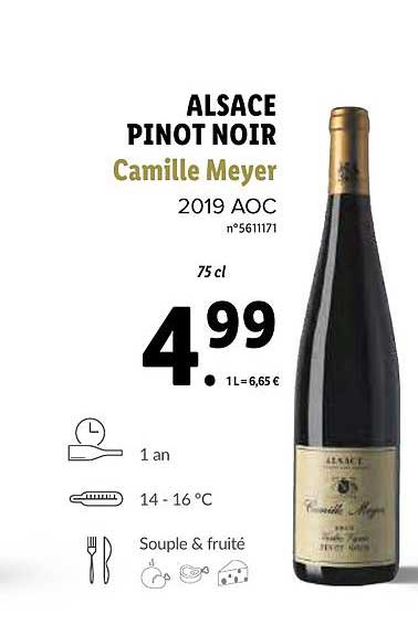 alsace pinot noir camille mayer 2019 aoc