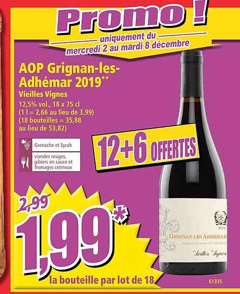 aop grignan les adhémar 2019 vieilles vignes