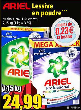 Ariel Lessive En Poudre