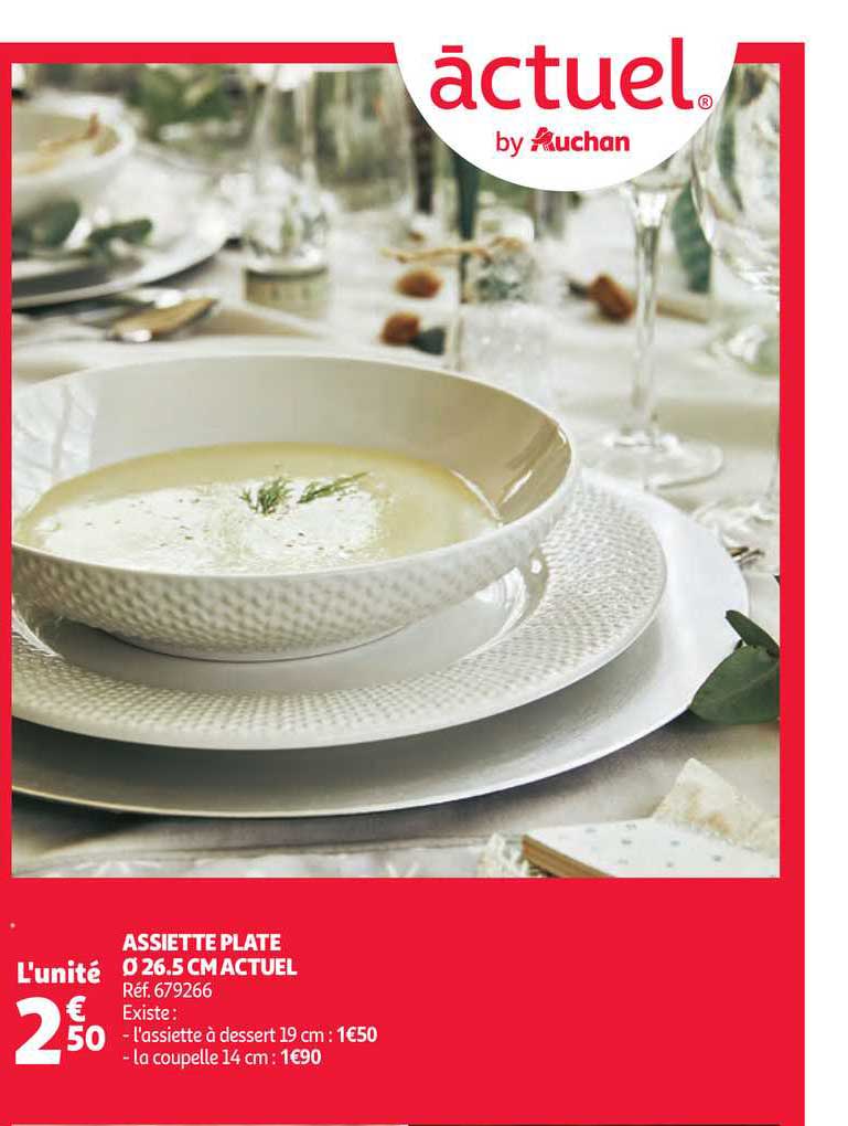 Assiette Plate Actuel