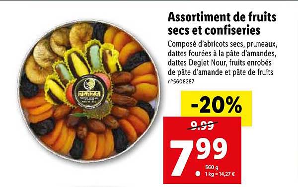 Assortiment De Fruits Secs Et Confiseries