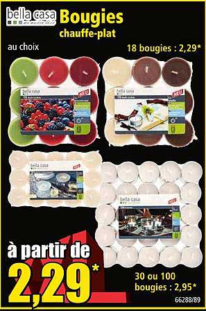 bella casa bougies chauffe plat