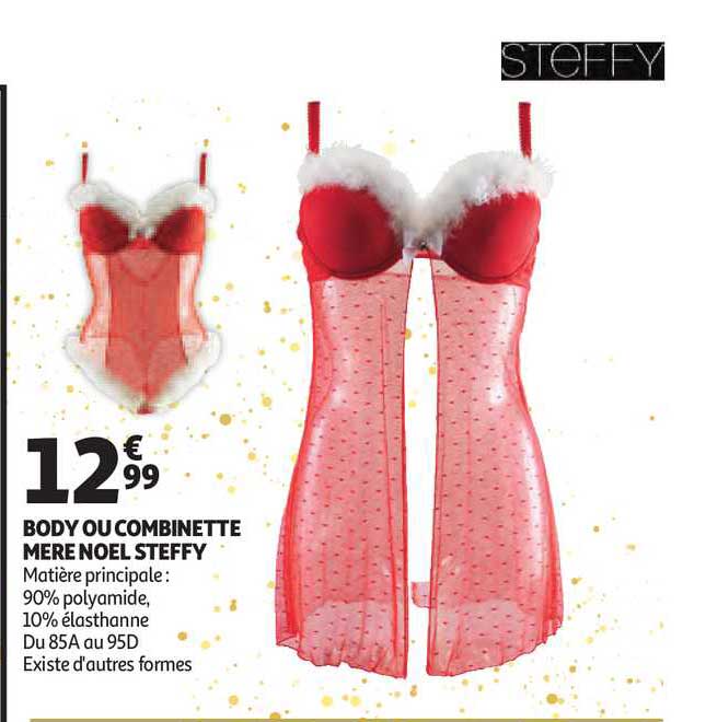 body ou combinette mère noël steffy