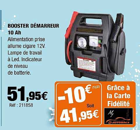 booster démarreur 10 ah
