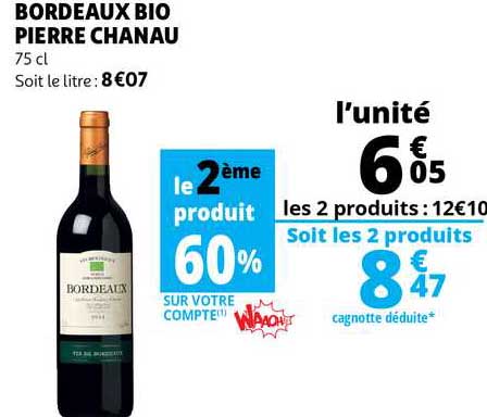 Bordeaux Bio Pierre Chanau