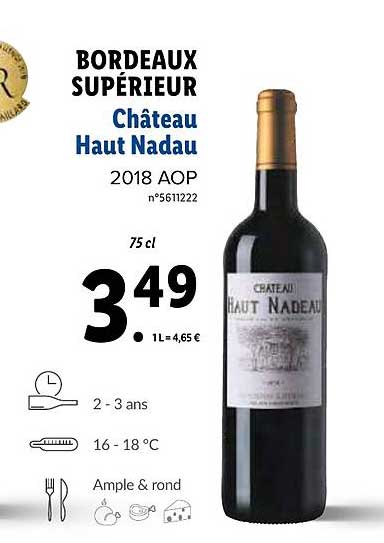 Bordeaux Supérieur Château Haut Nadau