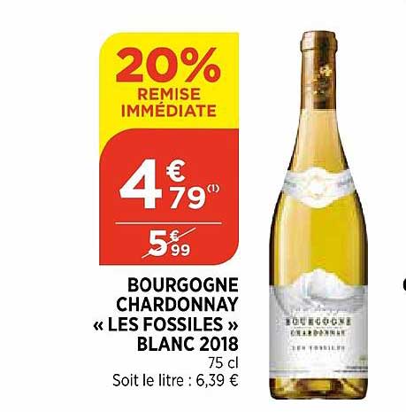 Bourgogne Chardonnay «les Fossiles» Blanc 2018
