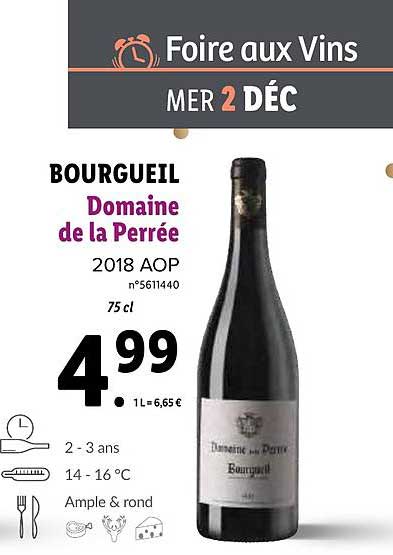 Bourgueil Domaine De La Perrée 2018 Aop