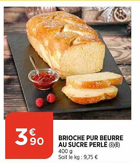 Brioche Pur Beurre Au Sucre Perlé