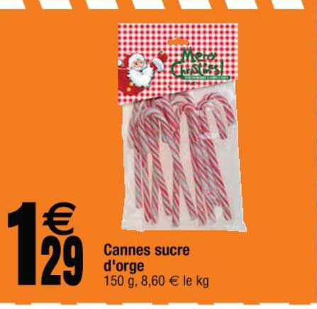 cannes sucre d'orge