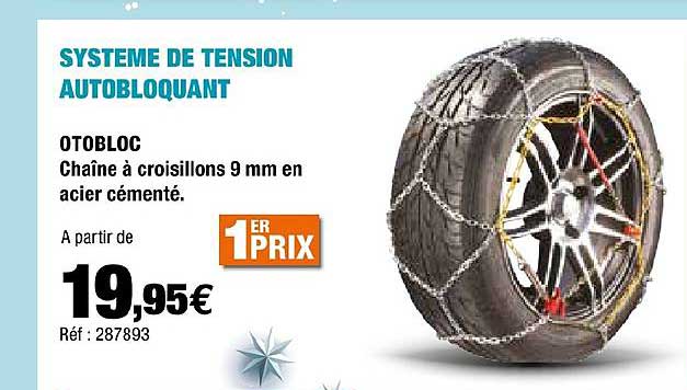 chaîne à croisillons 9 mm en acier cémenté