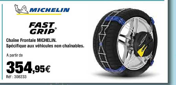 Chaîne Frontale Michelin Spécifique Aux Véhicules Non Chaînables
