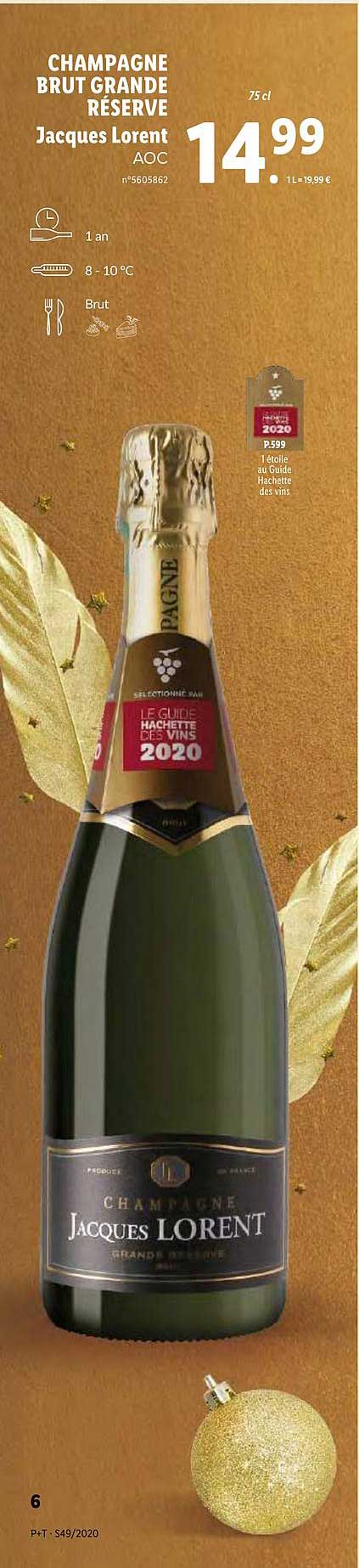 champagne brut grande reserve jacques lorent