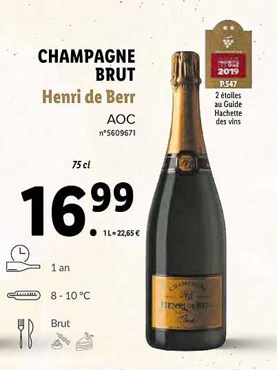champagne brut henri de berr aoc