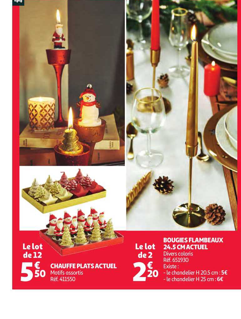 chauffe plats actuel , bougie flambeaux actuel