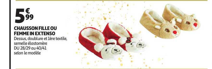 chausson fille ou femme in extenso