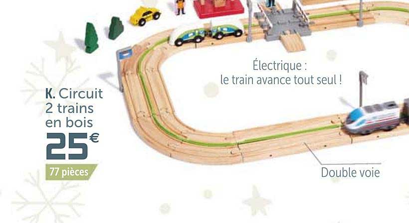 circuit 2 trains en bois