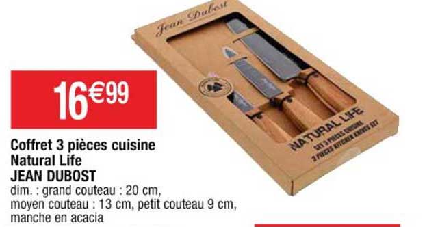 coffret 3 pièces cuisine natural life jean dubost