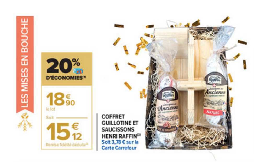 coffret guillotine et saucissons henri raffin