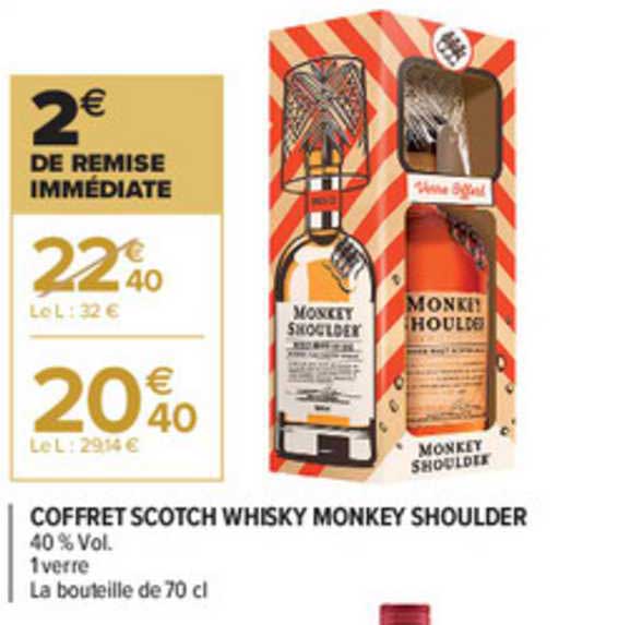 coffret scotch whisky monkey shoulder