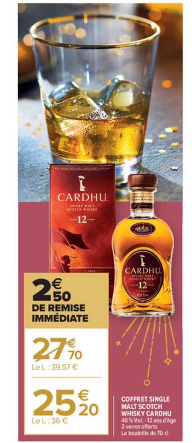 coffret single malt scotch whisky cardhu